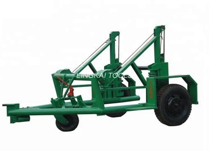 100 KN Green Underground Cable Tools, Snadno přemístitelný přívěs s cívkou na kabel
