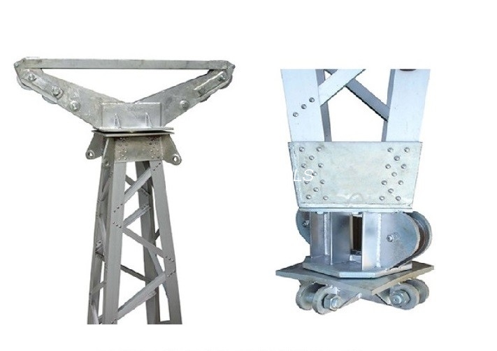 Nářadí na montáž věže ve stylu rámu Vnitřní zavěšení mřížky Gin Pole Derrick Crane