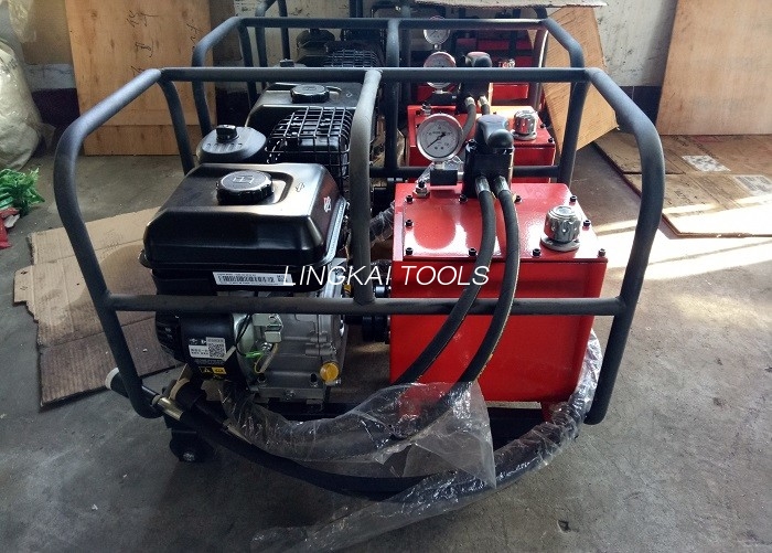 Hydraulická jednotka benzínového motoru Hydraulické čerpadlo Benzínový motor poháněný pro lisovací nástroje
